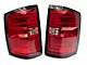 LED Tail Lights; Chrome Housing; Red Clear Lens (14-18 Silverado 1500 w/ Factory Halogen Tail Lights)