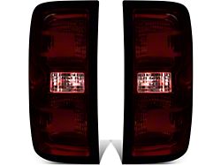 LED Tail Lights; Chrome Housing; Smoked Lens (14-18 Silverado 1500 w/ Factory Halogen Tail Lights)