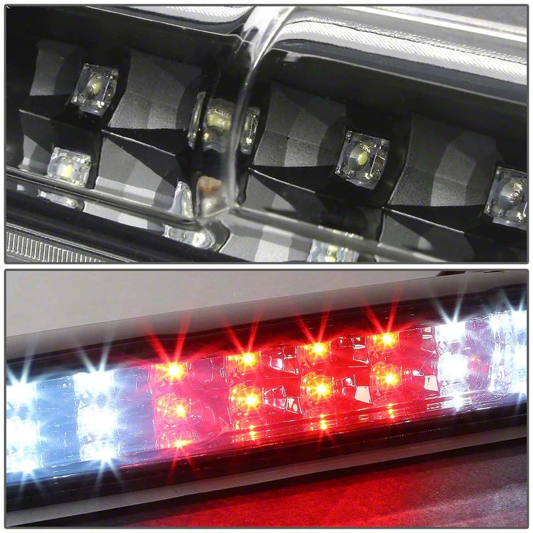 LEDライト 3本セット シルバー ブラック Silverado 1500 LED Third Brake Light; Black (07-13 Silverado