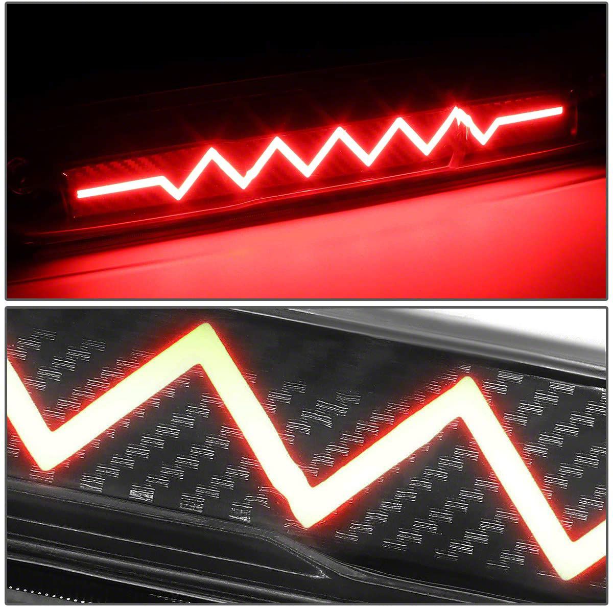 Silverado 1500 Sequential Heartbeat LED Third Brake Light; Black (0713