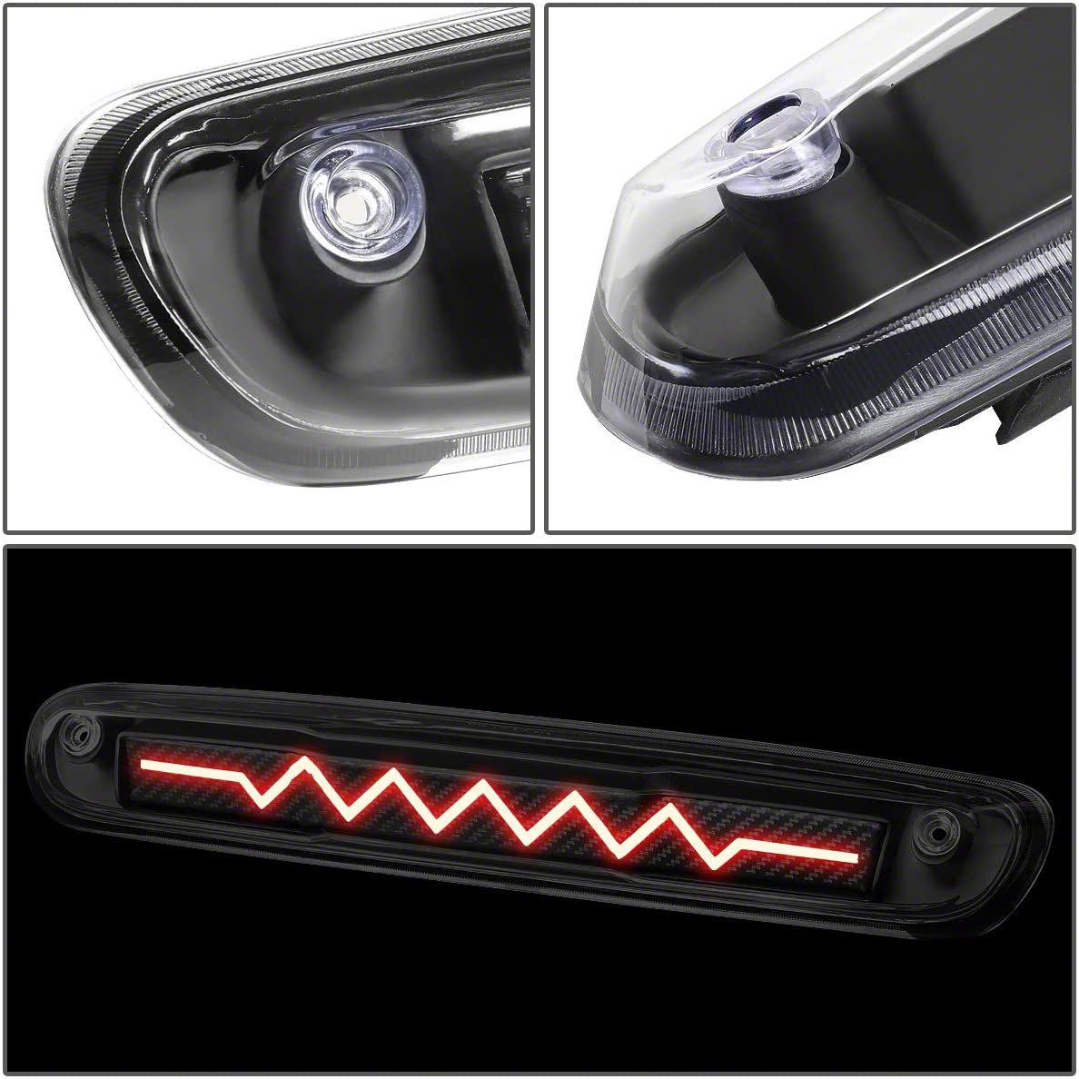[SEQUENTIAL HEARTBEAT LED]FOR 99-07 SILVERADO SIERRA CARBON THIRD BRAKE LIGHT - Foto 3