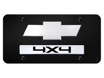 Dual Chevy 4x4 License Plate (Universal; Some Adaptation May Be Required)