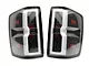 Light Bar LED Tail Lights; Black Housing; Clear Lens (14-18 Silverado 1500 w/ Factory Halogen Tail Lights)