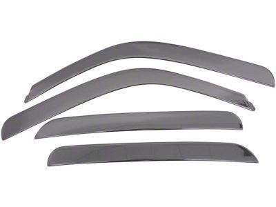 Low Profile Ventvisor Window Deflectors; Front and Rear; Dark Smoke (04-06 Silverado 1500 Crew Cab)