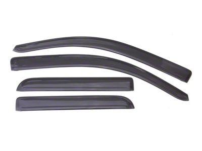 Low Profile Ventvisor Window Deflectors; Front and Rear; Dark Smoke (14-18 Silverado 1500 Double Cab)