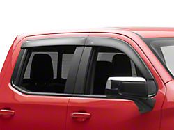 Low Profile Ventvisor Window Deflectors; Front and Rear; Matte Black (19-26 Silverado 1500 Crew Cab)