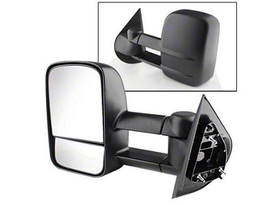 Manual Extendable Towing Mirror; Driver Side (07-13 Silverado 1500)