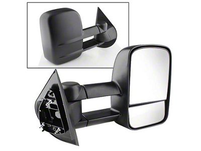 Manual Extendable Towing Mirror; Passenger Side (07-13 Silverado 1500)