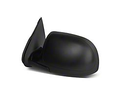 Manual Mirror; Driver Side; Black (99-06 Silverado 1500)