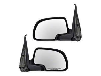 Manual Mirrors; Chrome (99-06 Silverado 1500)