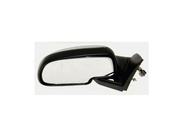 Replacement Manual Non-Heated Foldaway Side Mirror; Driver Side; Chrome Cap (99-06 Silverado 1500)