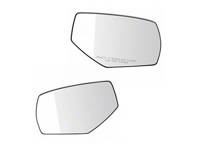 Manual Spotter Glass Mirror Glass; Driver and Passenger Side (14-18 Silverado 1500)
