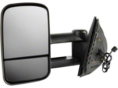 Replacement Manual Towing Mirror; Driver Side (07-13 Silverado 1500)
