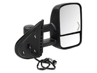 Replacement Manual Towing Mirror; Passenger Side (07-13 Silverado 1500)