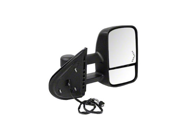 Replacement Manual Towing Mirror; Passenger Side (07-13 Silverado 1500)