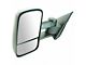 Manual Towing Mirror; Textured Black; Driver Side (14-18 Silverado 1500)