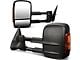 Manual Towing Mirrors with Amber Turn Signals; Black (99-06 Silverado 1500)