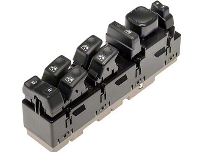 Master Window Switch Assembly; 8-Button (04-06 Silverado 1500 Crew Cab)