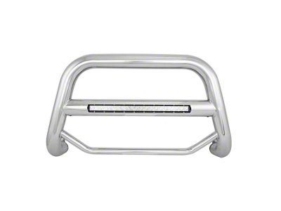 Max Beacon LED Bull Bar; Stainless Steel (07-18 Silverado 1500)