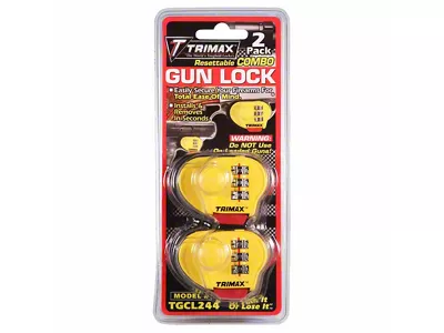 Max Security Combo Gun Locks; 2-Pack