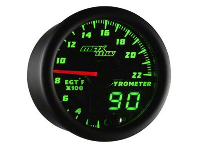 MaxTow 2200 Degree Exhaust Gas Temperature; Black and Green (Universal; Some Adaptation May Be Required)