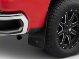 Merica Mud Flaps; Rear; Black (19-26 Silverado 1500)