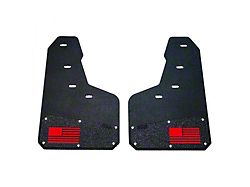 Merica Mud Flaps; Rear; Red (14-18 Silverado 1500)
