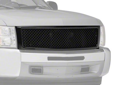 Mesh Upper Replacement Grille; Black (07-13 Silverado 1500)