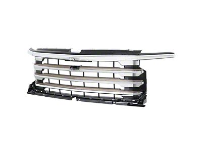 Mesh Upper Replacement Grille; Chrome (22-25 Silverado 1500 High Country)
