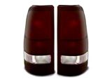 Raxiom Axial Series Tail Lights; Black Housing; Midnight Red Lens (99-02 Silverado 1500 Fleetside)