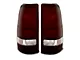 Raxiom Axial Series Tail Lights; Black Housing; Midnight Red Lens (99-02 Silverado 1500 Fleetside)