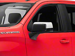 Standard Mirror Covers; Chrome (19-24 Silverado 1500)