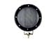 Modular Grille Guard with 5.30-Inch Black Round Flood LED Lights; Black (99-02 Silverado 1500)
