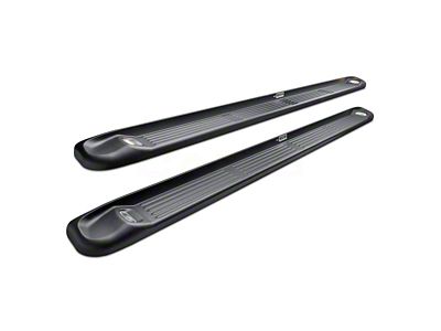 Molded Lighted Running Boards without Mounting Kit; Black (04-06 Silverado 1500 Crew Cab)