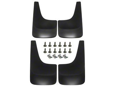 Mud Flap Splash Guards; Front and Rear (07-13 Silverado 1500 w/o OE Fender Flares)