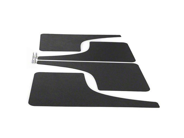 Mud Flaps; Front and Rear; Textured Black (14-18 Silverado 1500)