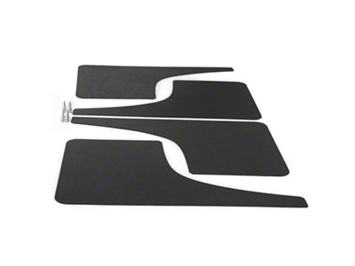 Mud Flaps; Front and Rear; Matte Black Vinyl (19-25 Silverado 1500)