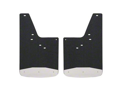 Textured Rubber Mud Guards; Rear; 12-Inch x 20-Inch (19-25 Silverado 1500)