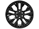 Next Gen Sierra Style Black 6-Lug Wheel; 22x9; 28mm Offset (19-24 Silverado 1500)
