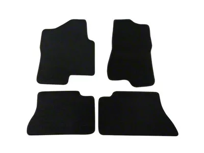 Nylon Carpet Front and Rear Floor Mats; Black (99-06 Silverado 1500)