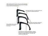 OE Factory Style Fender Flares; Black (07-13 Silverado 1500 w/ 6.50-Foot Standard & 8-Foot Long Box)