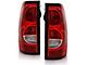 OE Replacement Tail Lights with Black Trim; Chrome Housing; Red/Clear Lens (03-06 Silverado 1500 Fleetside)