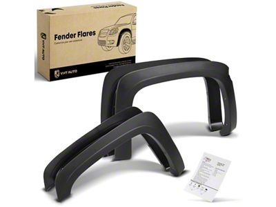 OE Style Fender Flares; Black (07-13 Silverado 1500 w/ 5.80-Foot Short Box)