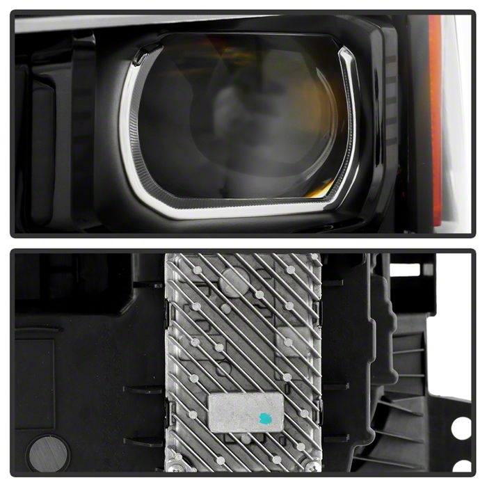 FULL LED] For 2022-2024 Chevy Silverado 1500 BLACK Bezel Driver Headlight LH