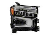 OE Style Full LED Headlight with White LED DRL Headlight; Black Housing; Clear Lens; Passenger Side (22-25 Silverado 1500 ZR2)