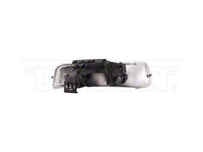 OE Style Headlight; Chrome Housing; Clear Lens; Driver Side (99-02 Silverado 1500)