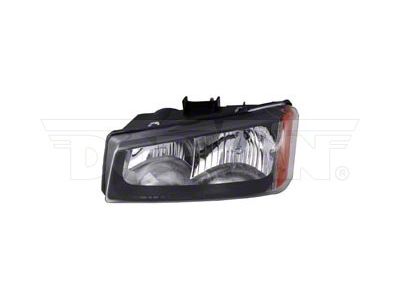 OE Style Headlight; Chrome Housing; Clear Lens; Driver Side (05-06 Silverado 1500)