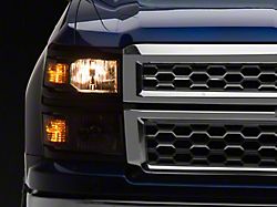 OE Style Headlights; Black Housing; Clear Lens (14-15 Silverado 1500)