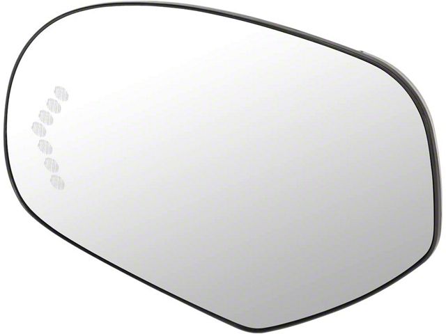 OE Style Heated Mirror Glass with Turn Signal; Driver Side (07-13 Silverado 1500)