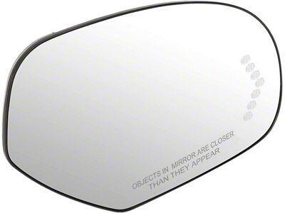 OE Style Heated Mirror Glass with Turn Signal; Passenger Side (07-13 Silverado 1500)